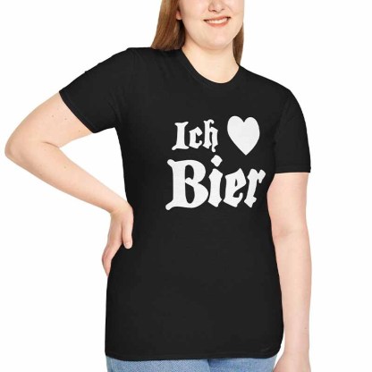 Ich Heart Bier Funny Octoberfest  T-Shirt-carlalin