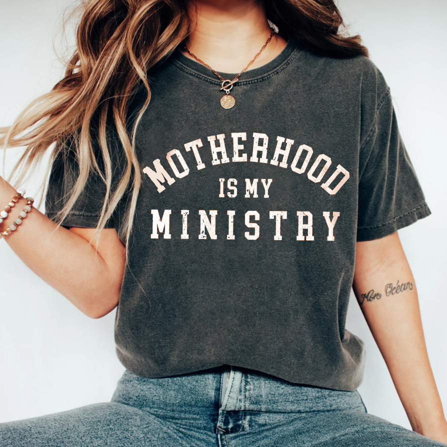Motherhood is My Ministry T-shirt-carlalin