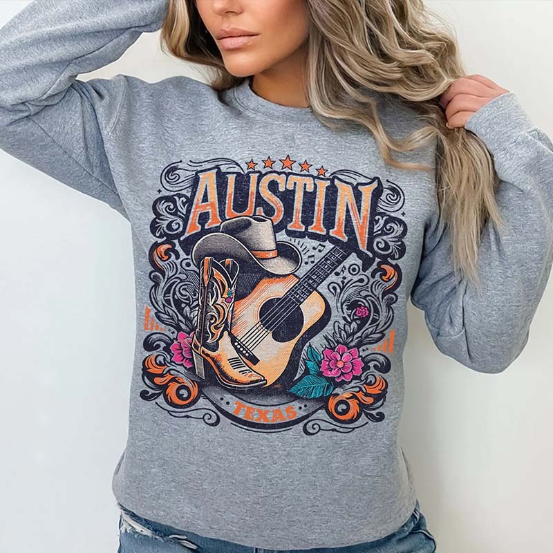  Austin Bachelorette Wild West Cowgirl  Country Music Sweatshirt