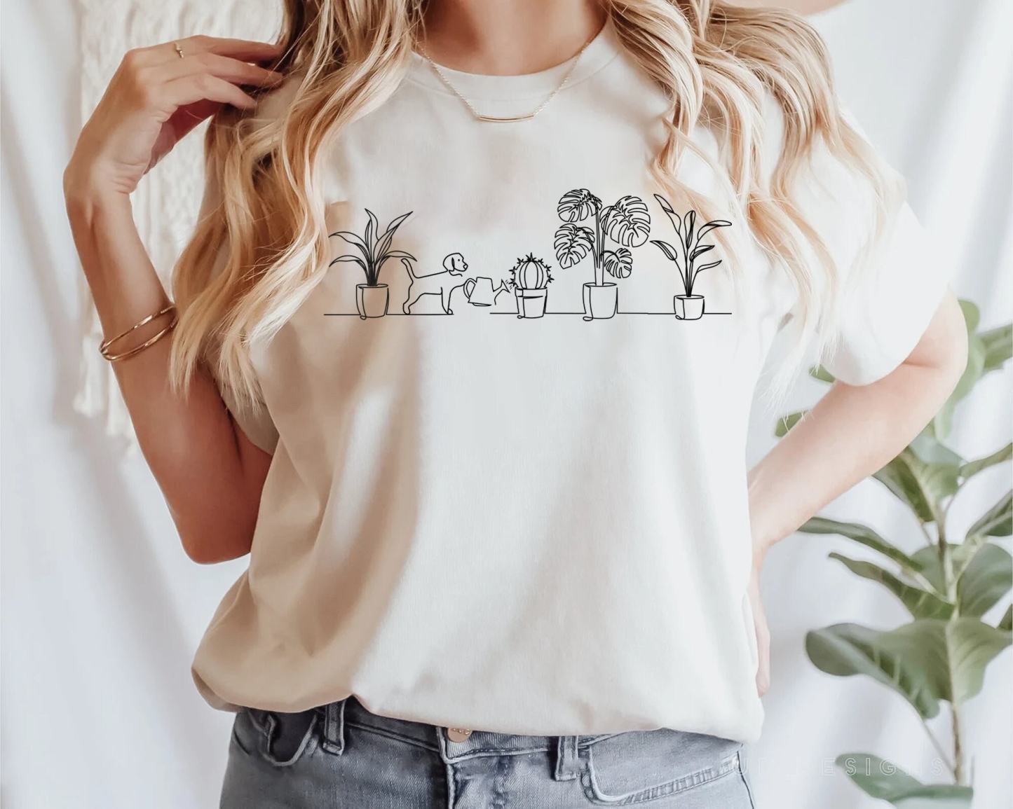 Dog and Plants Shirt