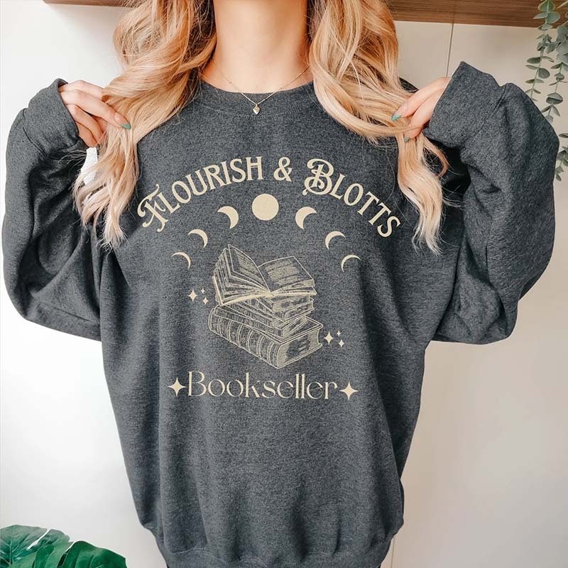 Flourish Blotts Magic Wizard Vintage Sweatshirt,