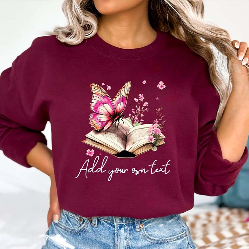 Personalized Reading & Book Lover Sweatshirt