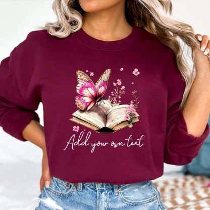 Personalized Reading & Book Lover Sweatshirt