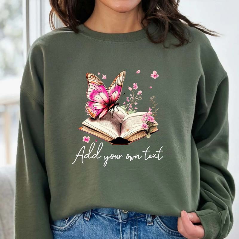 Personalized Reading & Book Lover Sweatshirt
