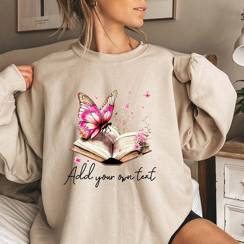 Personalized Reading & Book Lover Sweatshirt