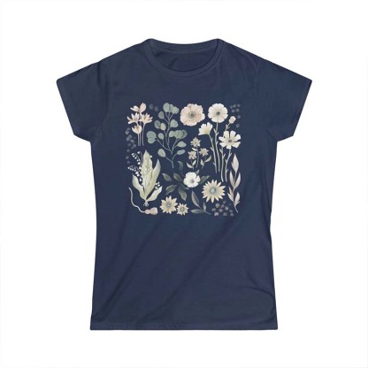 Forestcore Flowers Botanical T-Shirt-carlalin