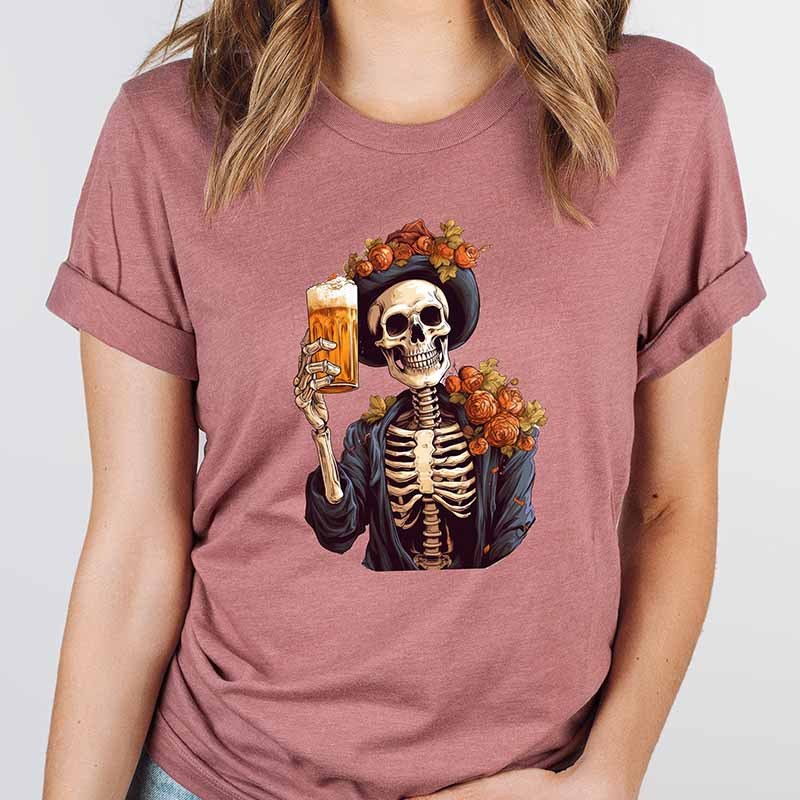 Oktoberfest Skeleton Beer T-Shirt