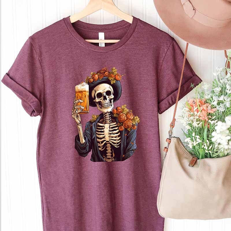 Oktoberfest Skeleton  Beer T-Shirt