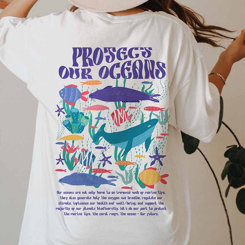 Protects Our Oceans  Fashion T-Shirt-carlalin