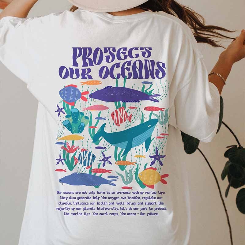 Protects Our Oceans  Fashion T-Shirt-carlalin