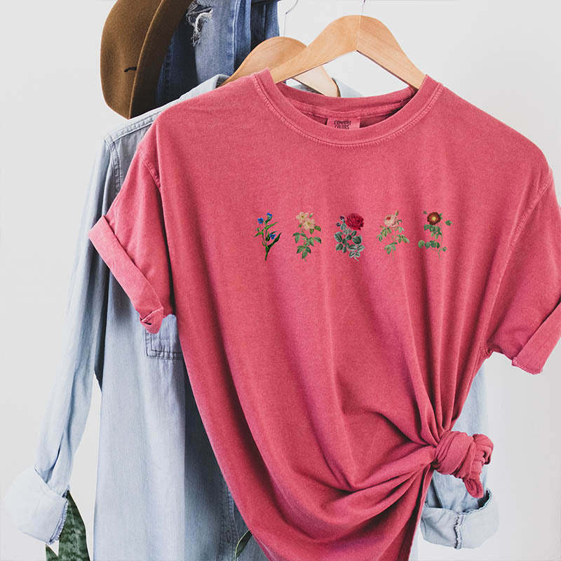 Best Friend Gift Wild Flowers T-Shirt-carlalin