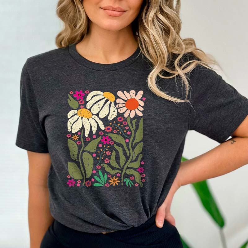 Wild Flowers  Gift For Ladies T-Shirts