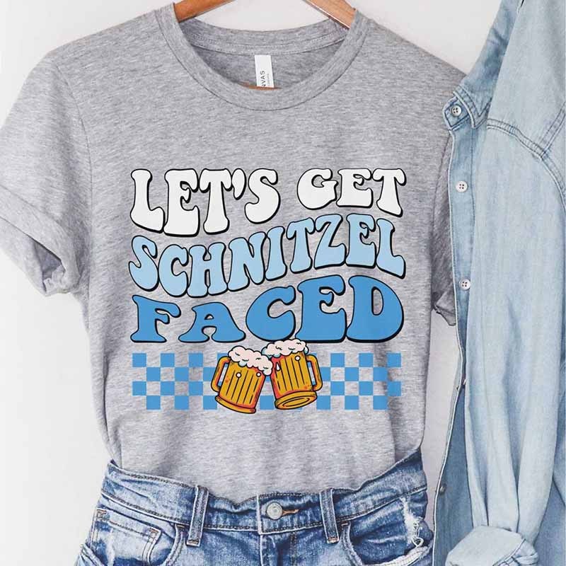 Let's Get Schnitzel Faced Oktoberfest T-Shirt