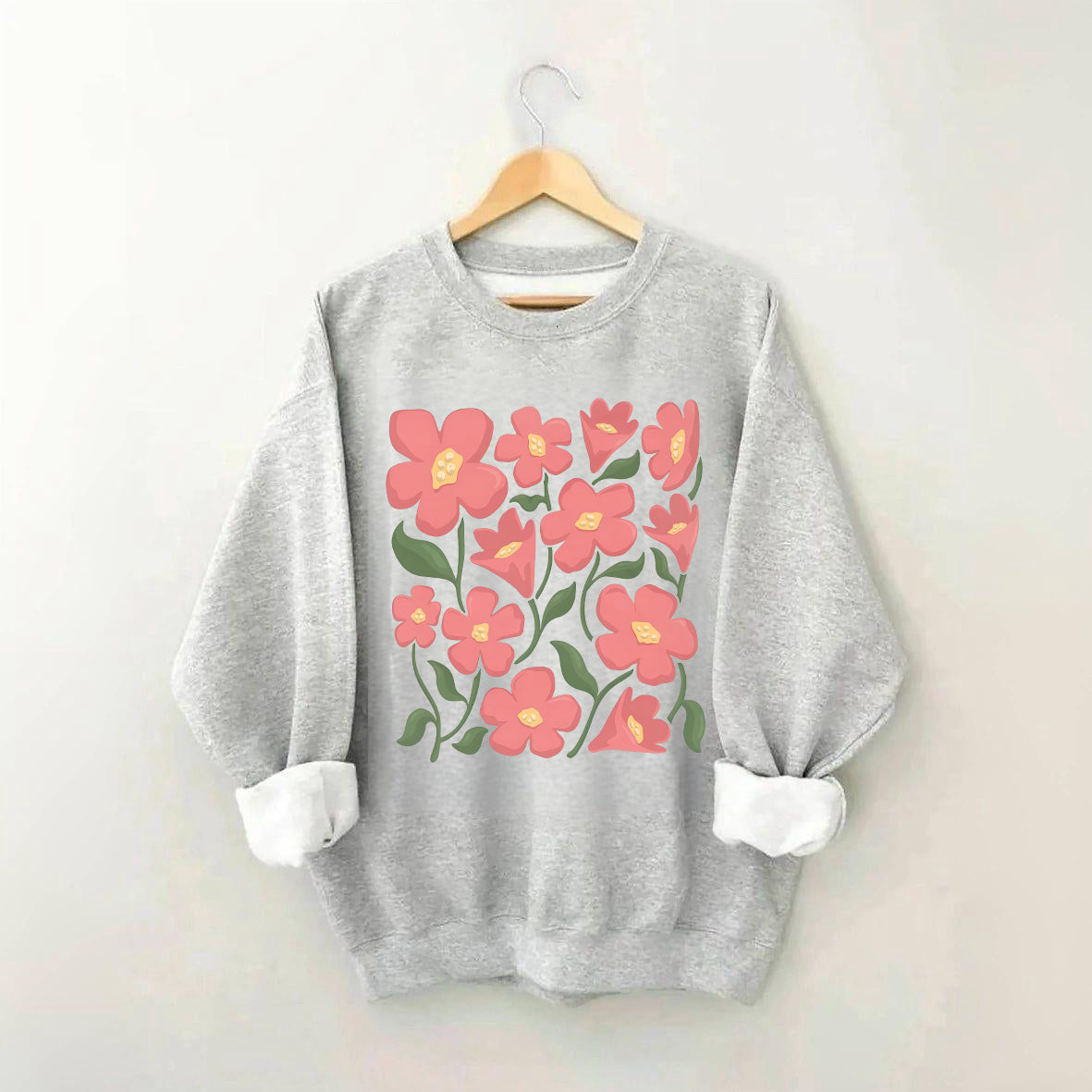 Pink Flower Market Honolulu Sweatshirt-carlalin