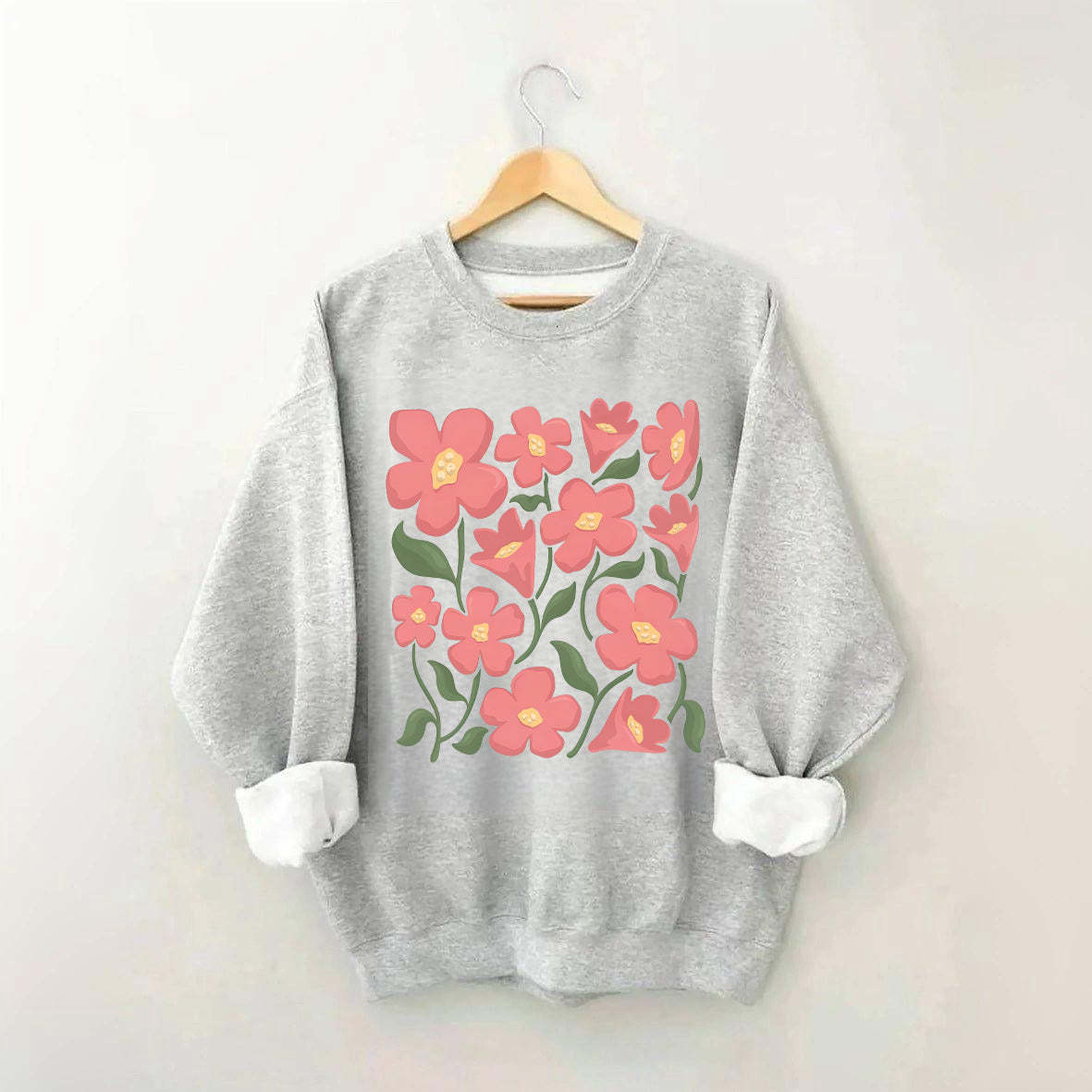 Pink Flower Market Honolulu Sweatshirt-carlalin