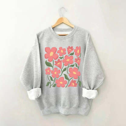 Pink Flower Market Honolulu Sweatshirt-carlalin
