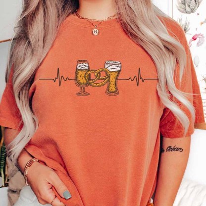 Oktoberfest  Beer Drinking T-Shirt-carlalin