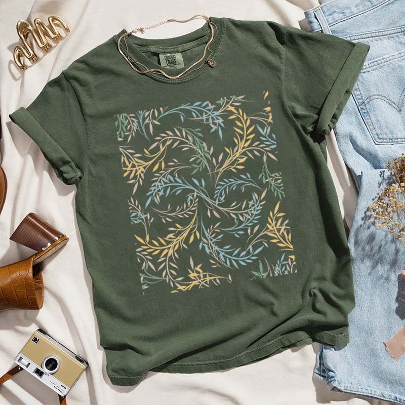 Copenhagen Minimalist Flowers T-Shirt-carlalin