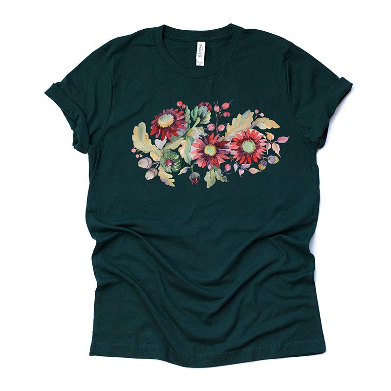 Beautiful Red Sunflowers T-Shirt-carlalin