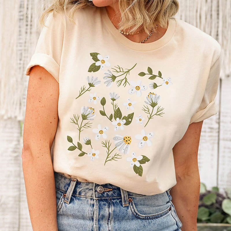 Daisy wildflower Mama Lover T-Shirt-carlalin