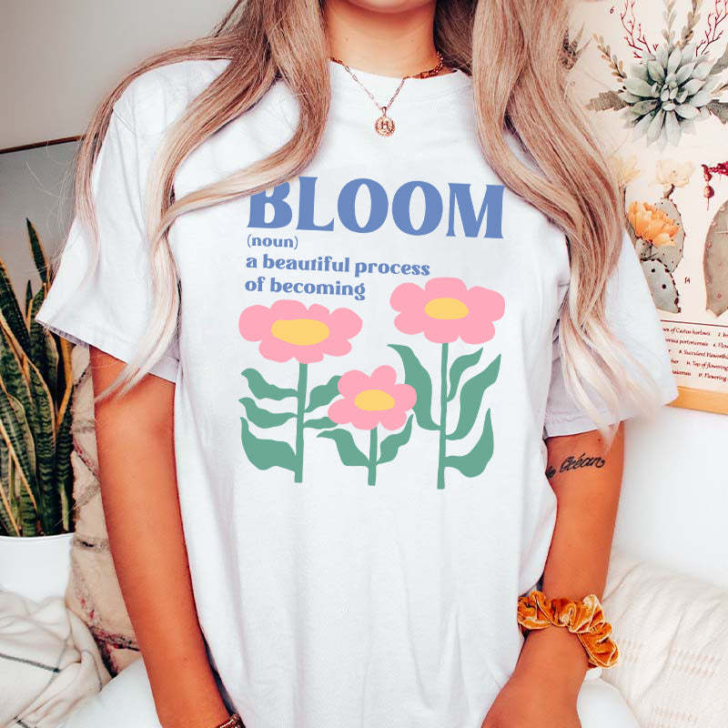 Inspirational Boho Flower Bloom T-Shirt-carlalin