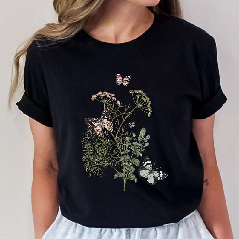 Wild Meadow Flower Nature T-Shirt-carlalin
