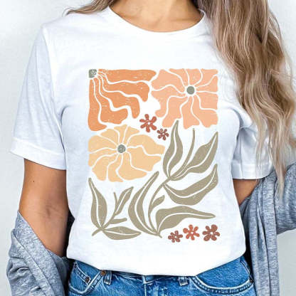 Vintage Botanical Wildflowers Lover T-Shirt-carlalin