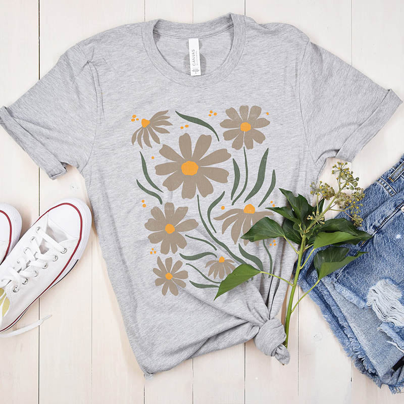 Womens Spring Wildflower T-Shirt-carlalin