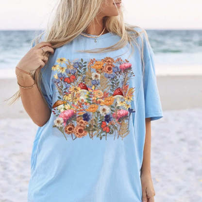 Spring wildflower Nature Lover T-Shirt-carlalin