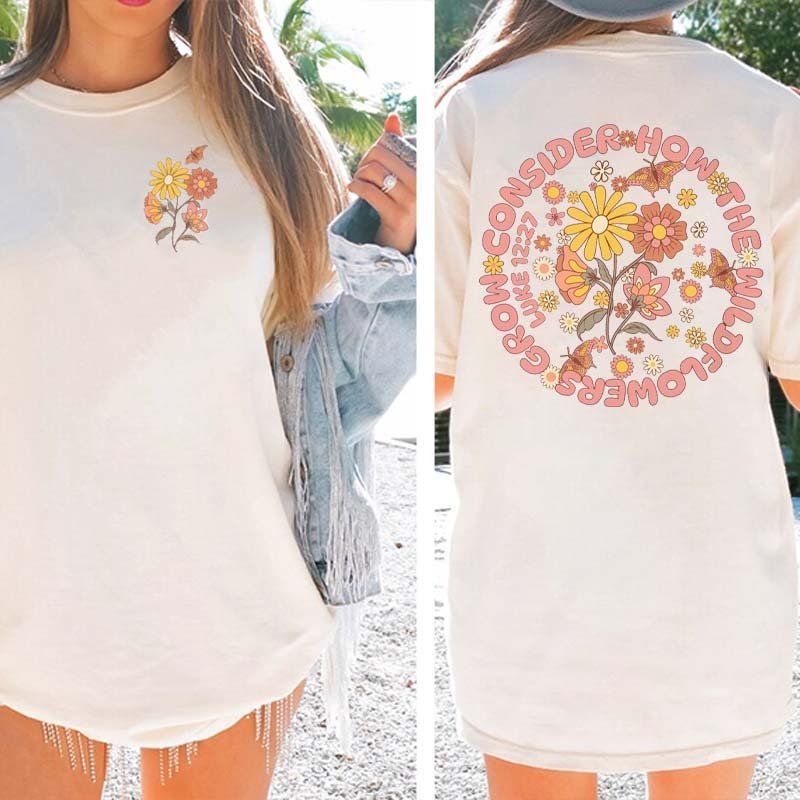Boho Bible Verse Faith Based Trendy T-Shirt-carlalin