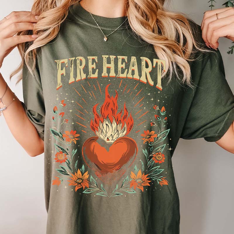 Fireheart  A Court of Thorns and Roses T-Shirt-carlalin