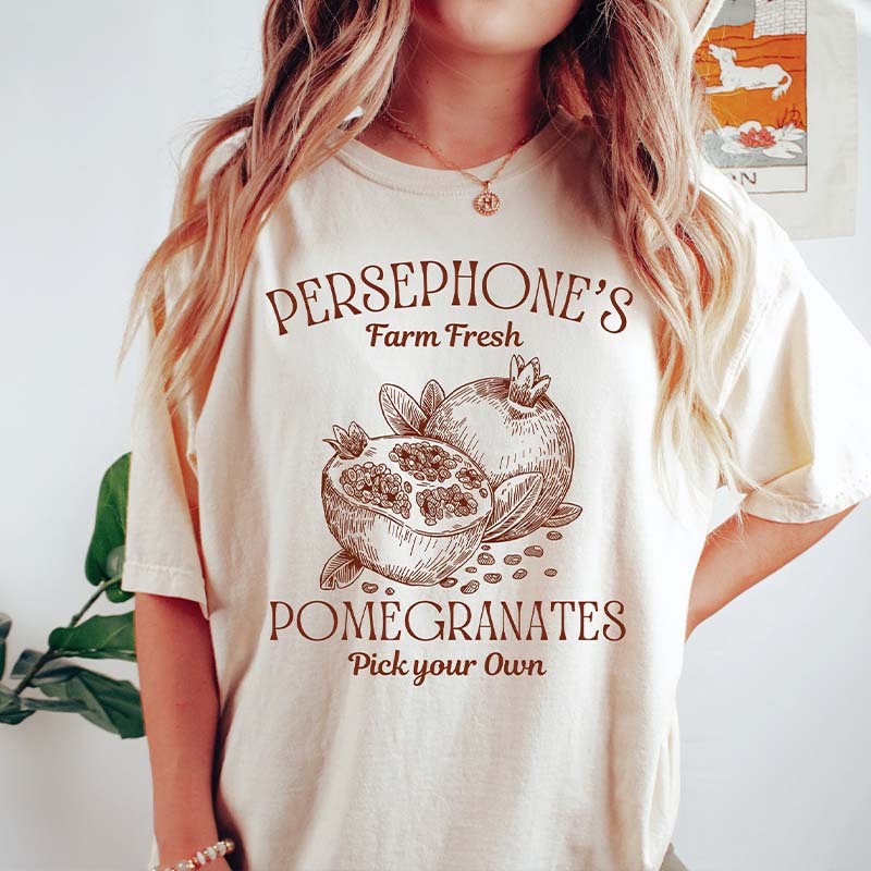 Persephone's Pomegranate Bookish T-Shirt-carlalin