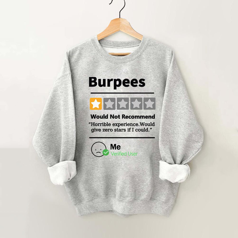 Burpees Reviewed Vintage Gym Sweatshirt-carlalin