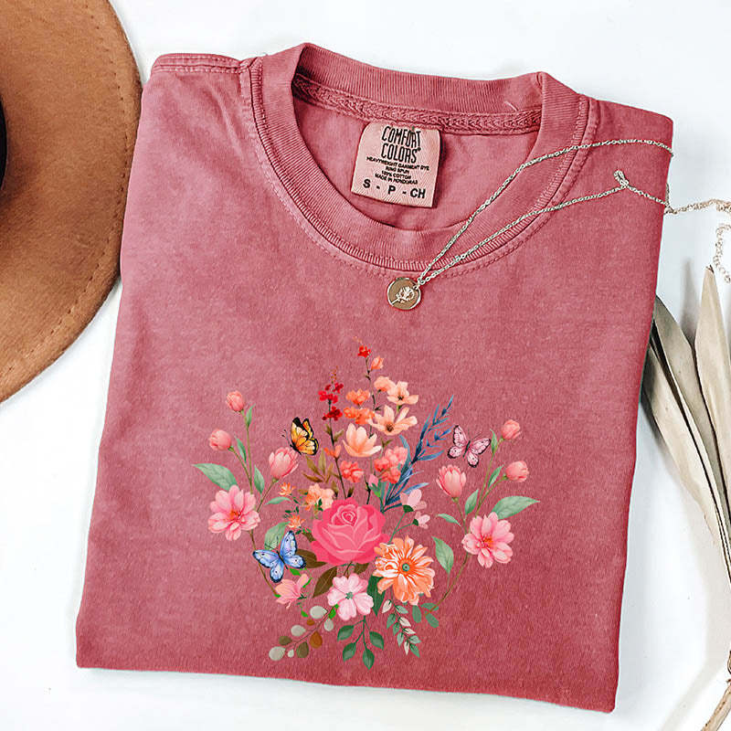 Cute Mothers Day Wildflower T-Shirt-carlalin