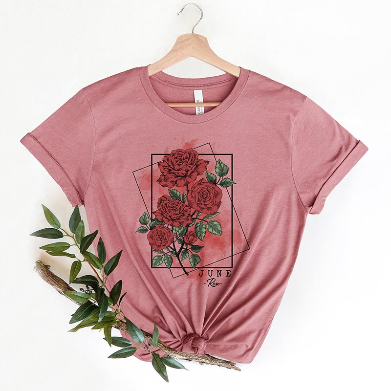 Rose Flowers Floral Gifts T-Shirt-carlalin