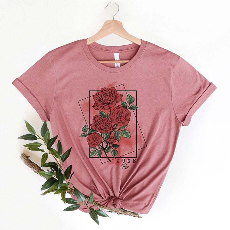 Rose Flowers Floral Gifts T-Shirt-carlalin