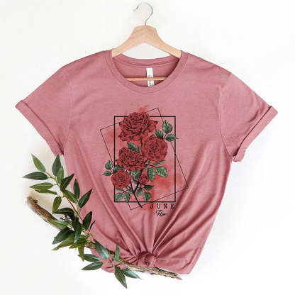 Rose Flowers Floral Gifts T-Shirt-carlalin