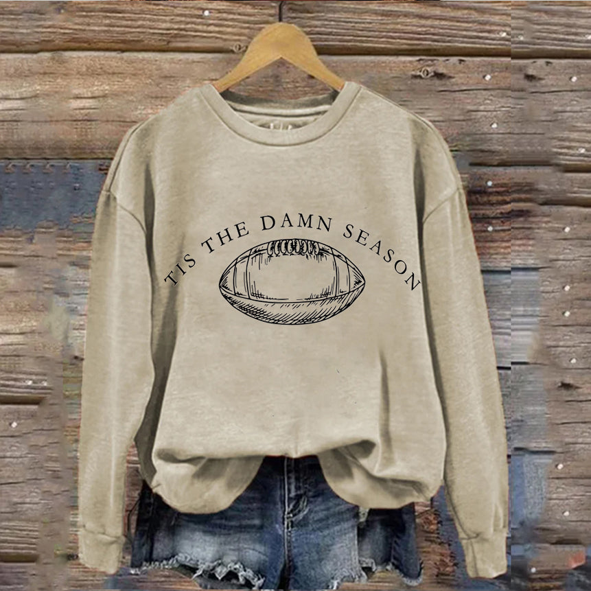 Tis The Damn Season Football Sweatshirt-carlalin
