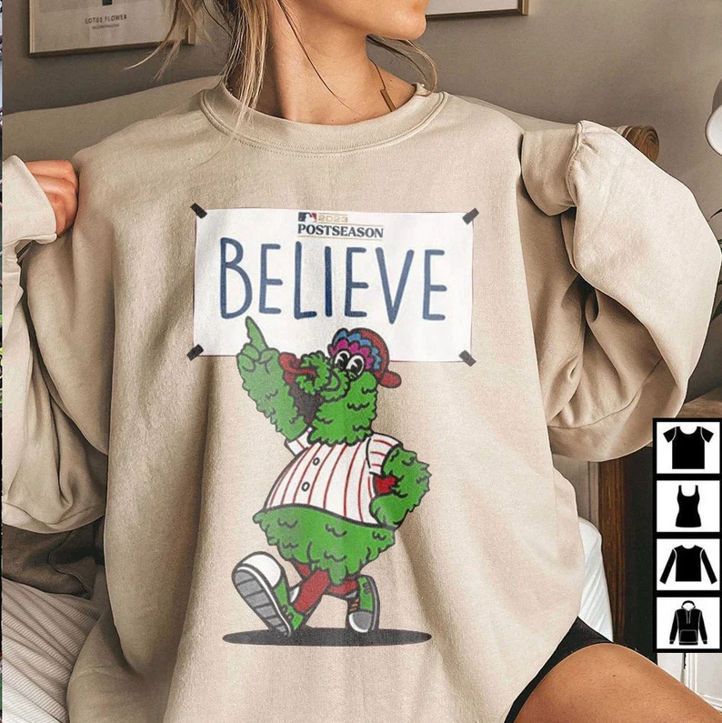Philadelphia Phillies "Believe" Postseason 2023 Sweatshirts-carlalin
