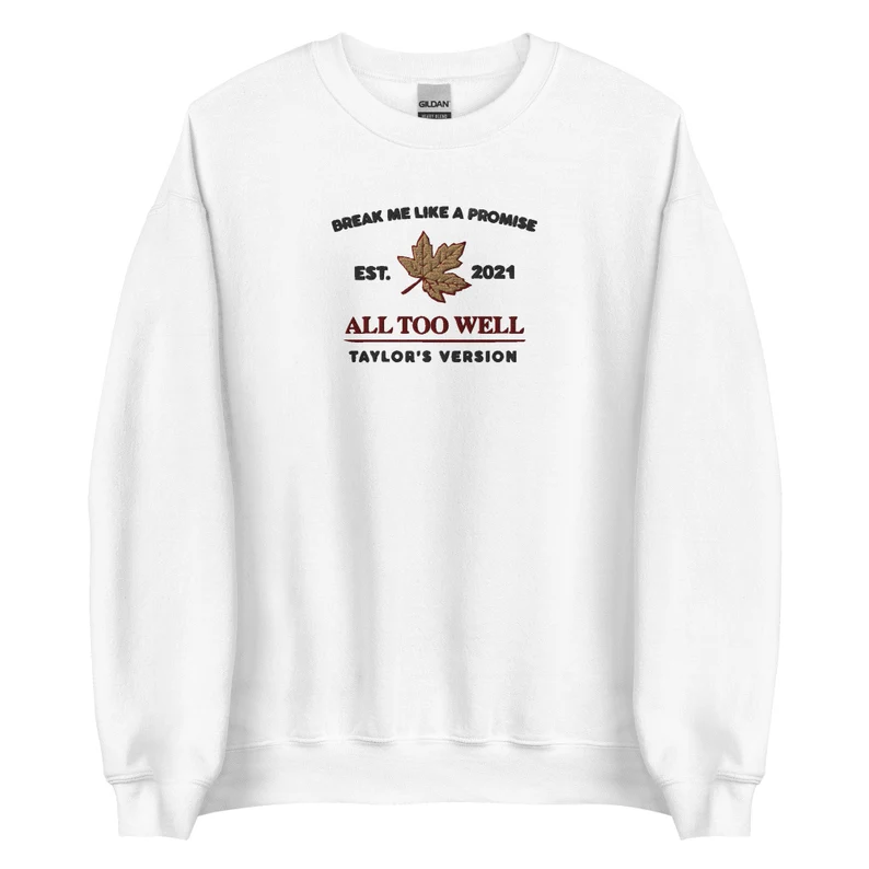 All Too Well Embroidered Sweatshirt-carlalin
