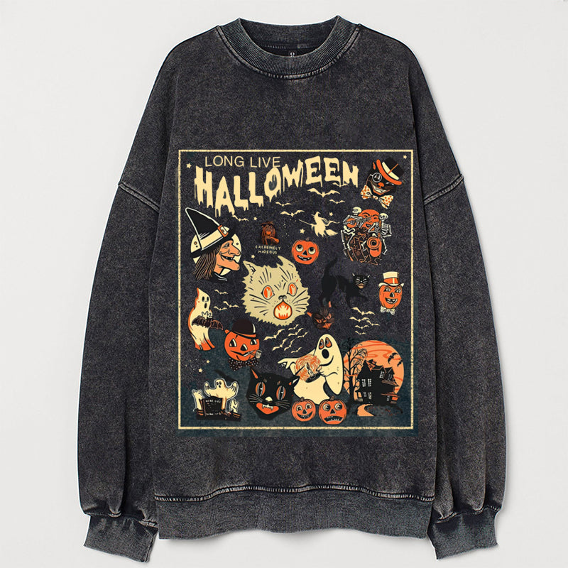 Long Live Halloween Sweatshirt-carlalin