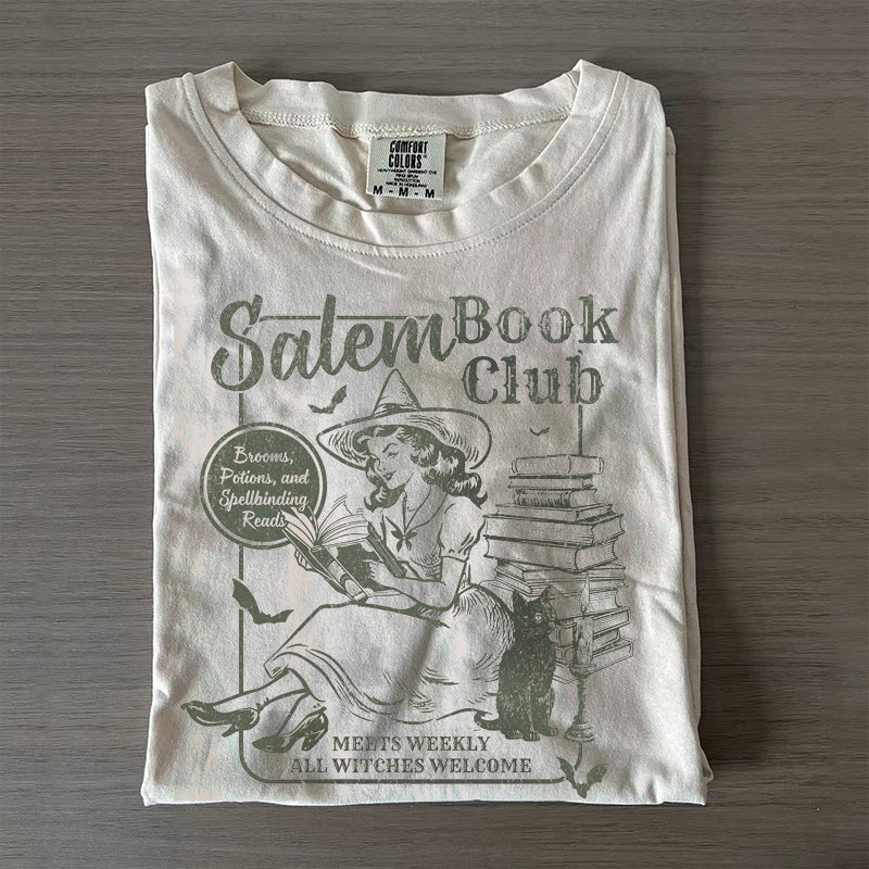 Retro Salem Book Club T-shirt-carlalin