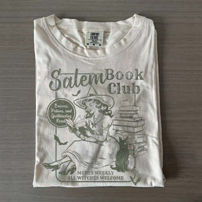 Retro Salem Book Club T-shirt-carlalin