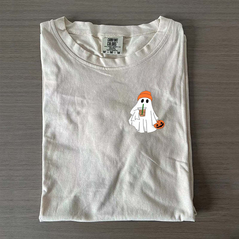 Little Ghost Ice Coffee T-shirt-carlalin