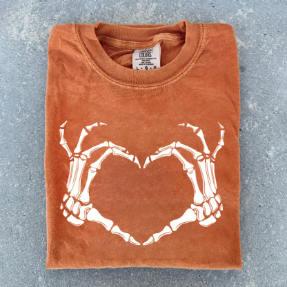 Vintage Skeleton Hand T-shirt-carlalin