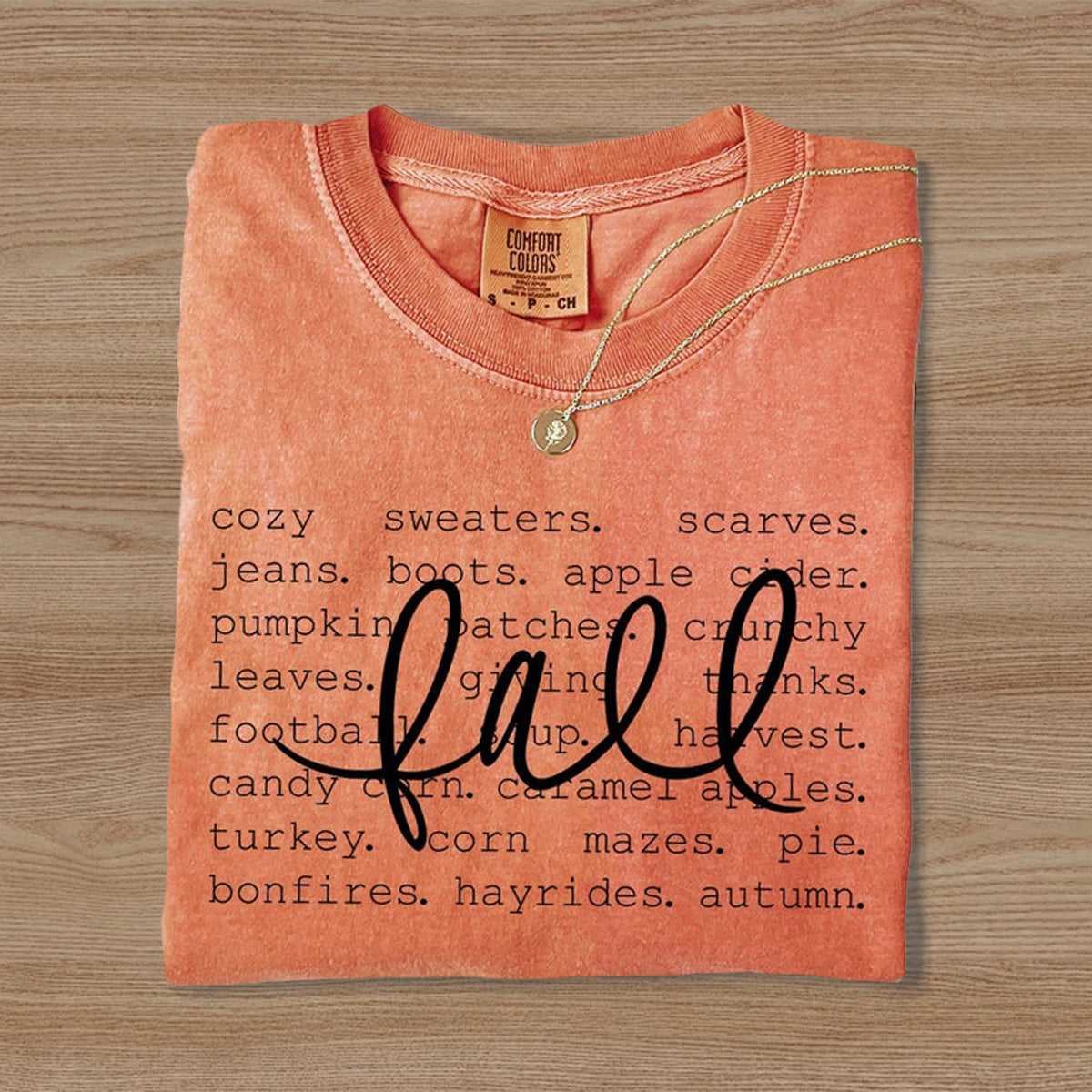 Fall Words T-shirt-carlalin