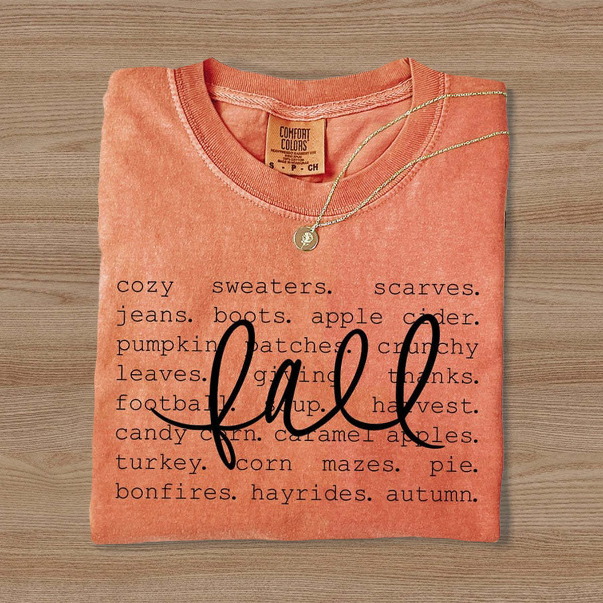 Fall Words T-shirt-carlalin