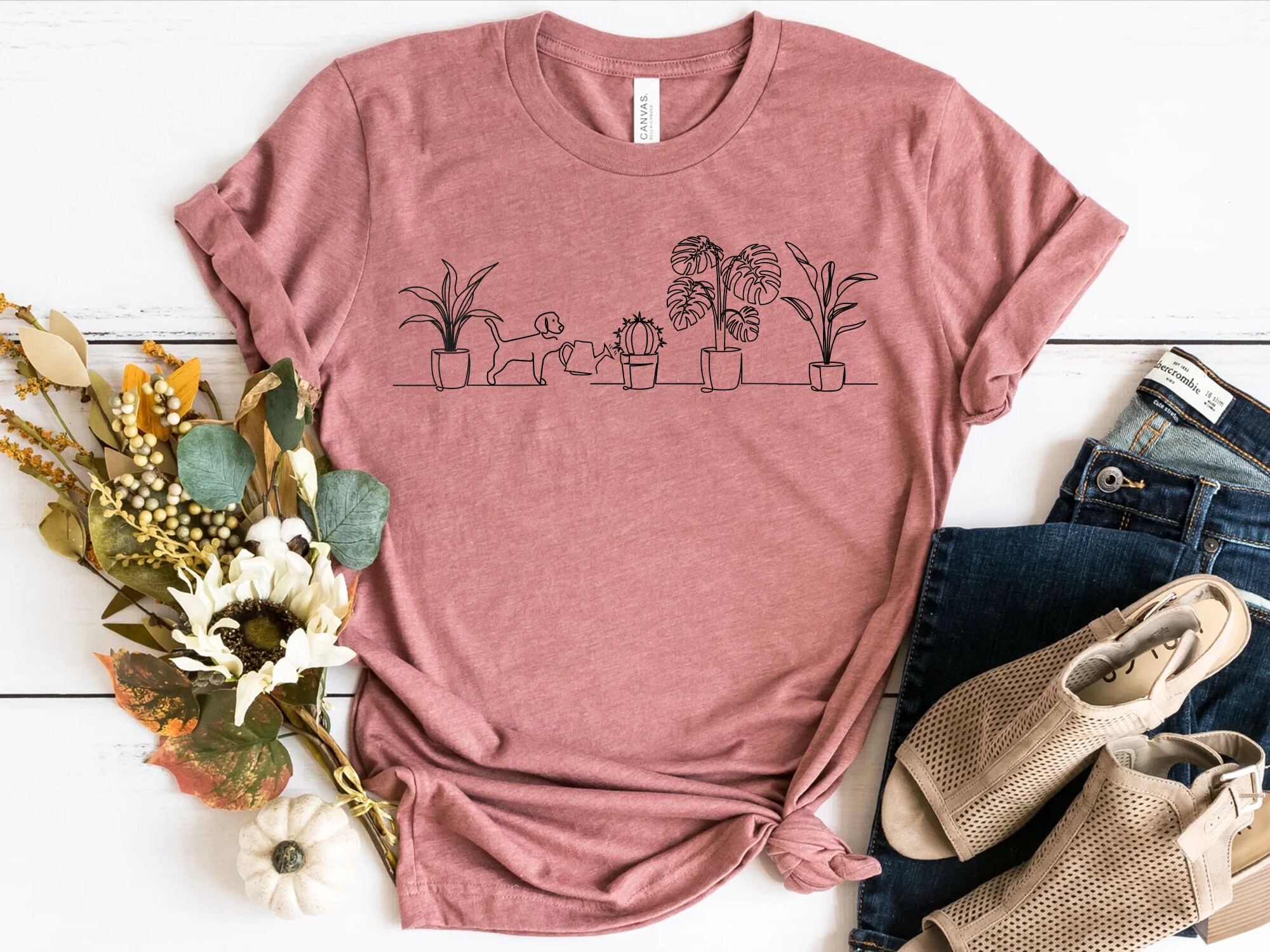 Dog and Plants Shirt
