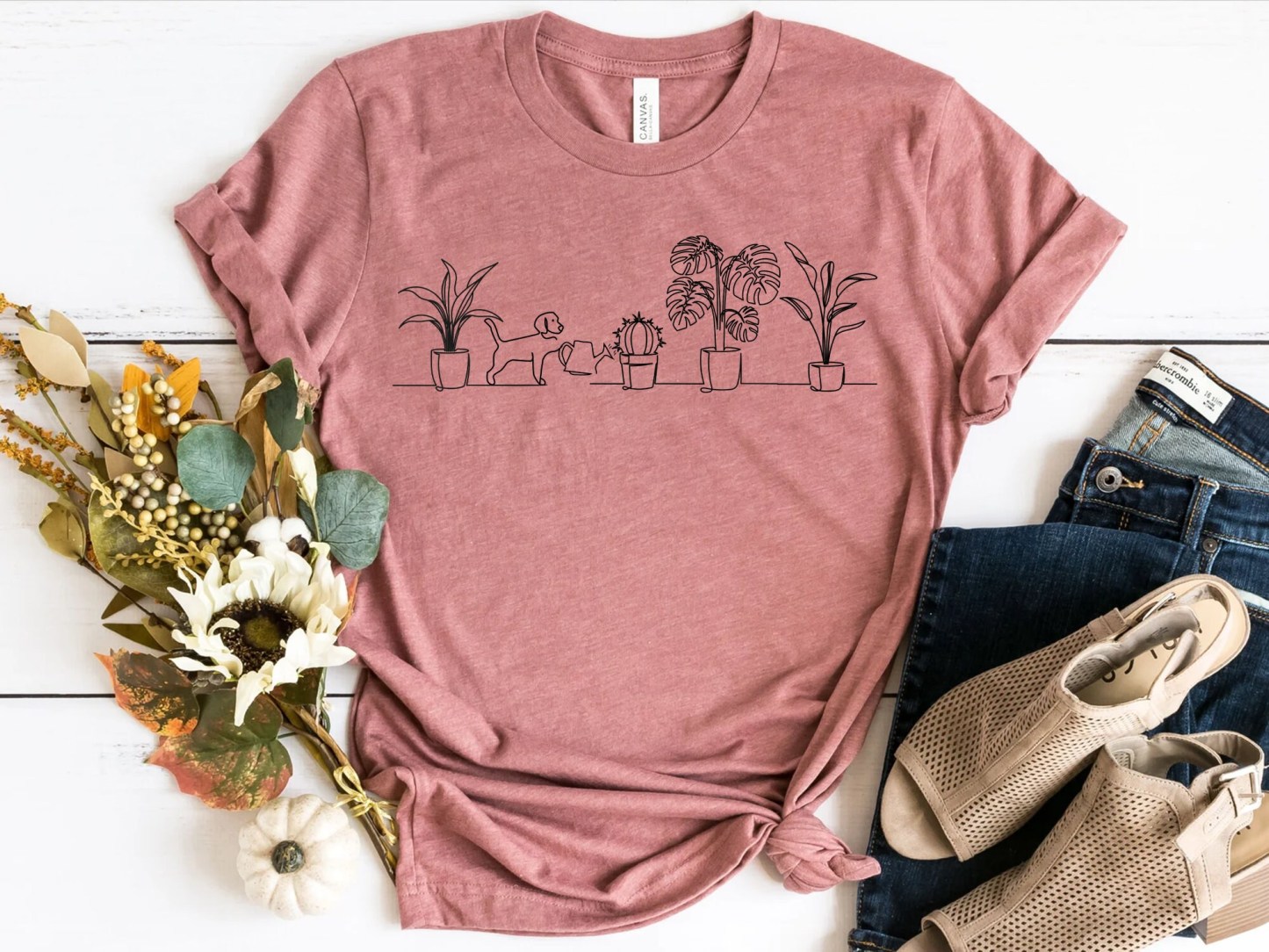Dog and Plants Shirt