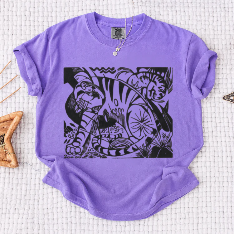 Wild Tiger Jungle Graphic T-Shirt
